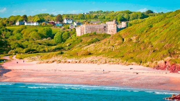 Manorbier Castle Inn Sunset Room Luaran gambar
